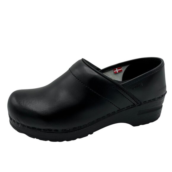 Sanita Original Danish Clog Black Leather Professional Women’s Size 37/US 5.5-6 - Picture 1 of 16